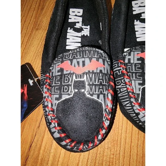 Boys Batman Licensed Slipper (Toddler) Size 12 Color Black Red - Picture 2 of 5